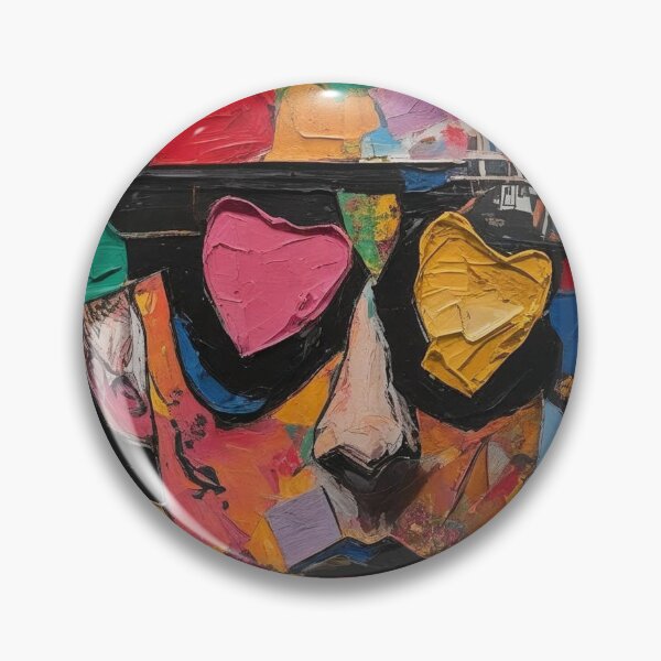 Item preview, Colorful Abstract Portrait With Pop Art Influences and Collage Elements designed and sold by Rue Market.