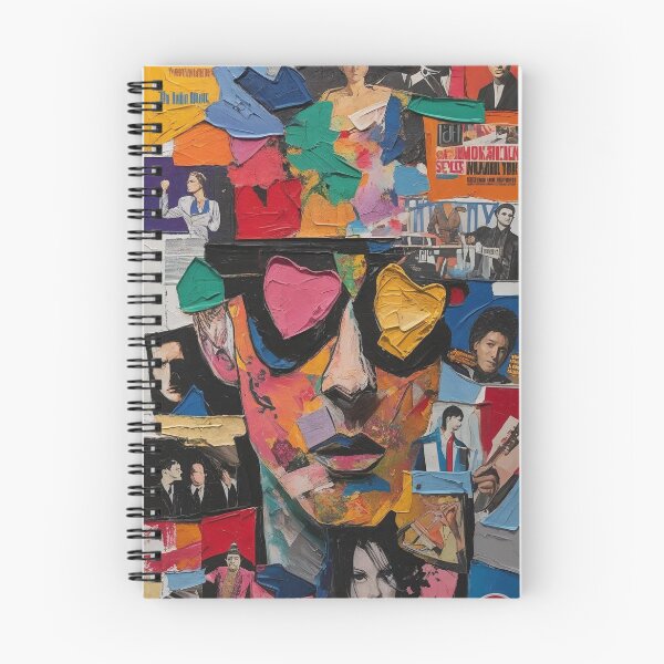 Item preview, Colorful Abstract Portrait With Pop Art Influences and Collage Elements designed and sold by Rue Design Company.