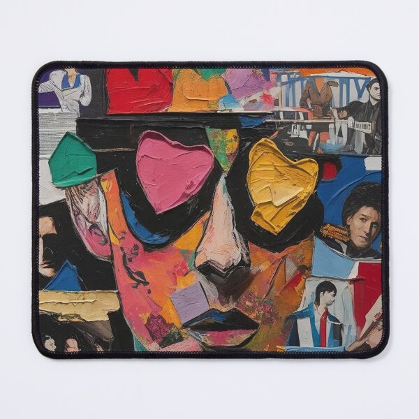 Item preview, Colorful Abstract Portrait With Pop Art Influences and Collage Elements designed and sold by Rue Market.