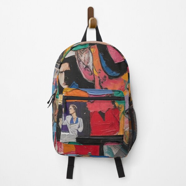 Item preview, Colorful Abstract Portrait With Pop Art Influences and Collage Elements designed and sold by Rue Market.