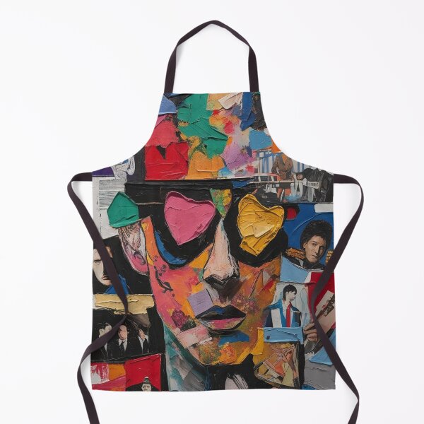 Item preview, Colorful Abstract Portrait With Pop Art Influences and Collage Elements designed and sold by Rue Market.