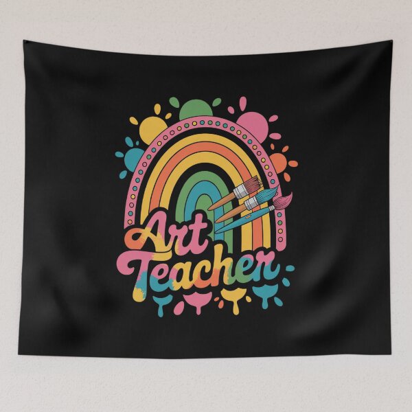 Item preview, Rainbow Art Teacher Back To School designed and sold by brynatshop.