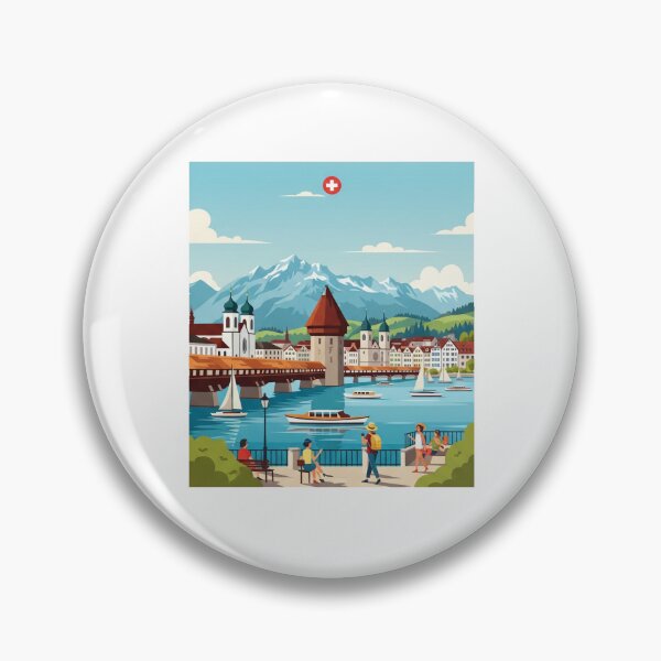 Item preview, Switzerland - Lucerne (Country Collection) designed and sold by HeartbeatPrint.
