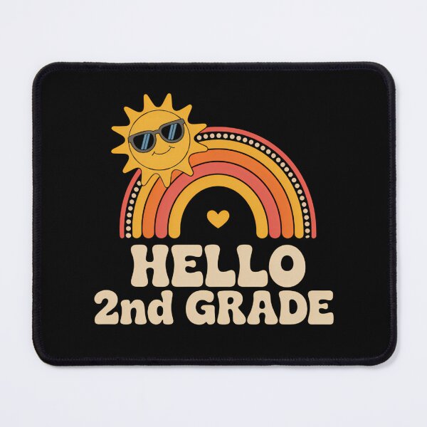 Item preview, Rainbow Hello 2nd Grade Back To School Teacher Student designed and sold by brynatshop.
