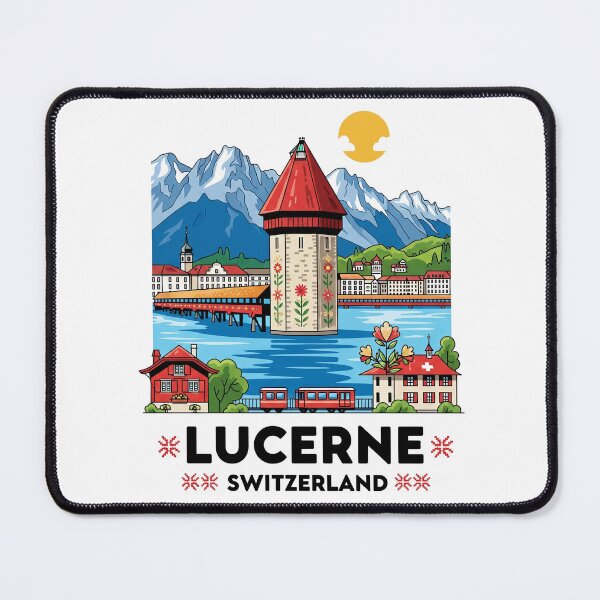 Item preview, Switzerland - Lucerne (Country Collection) designed and sold by HeartbeatPrint.