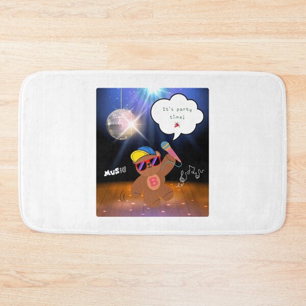 Item preview, It’s Party Time – Mono Bear Singing Vibes ( Stage Background ) designed and sold by mintmono-studio.