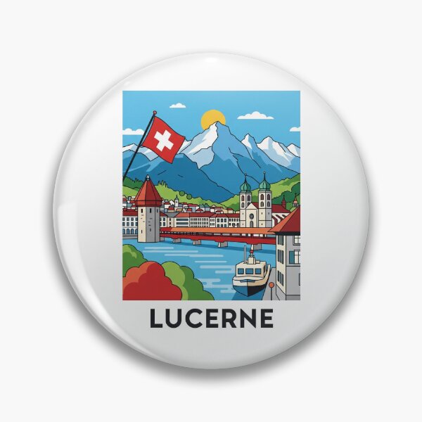 Item preview, Switzerland - Lucerne (Country Collection) designed and sold by HeartbeatPrint.