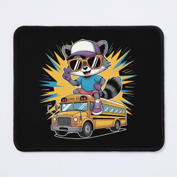 Item preview, School Bus Raccoon Back To School designed and sold by brynatshop.