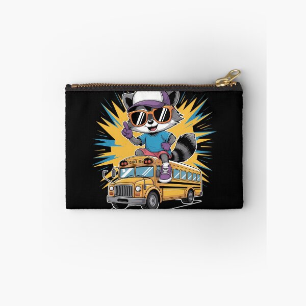 Item preview, School Bus Raccoon Back To School designed and sold by brynatshop.