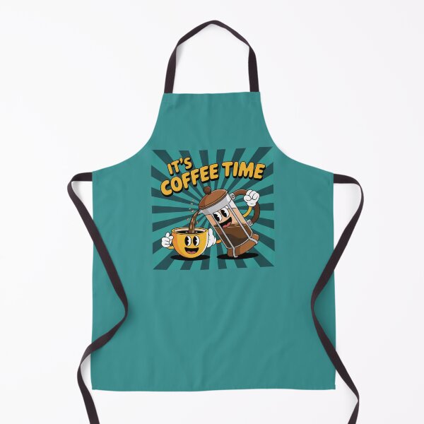 Item preview, Wake Up and Smell the Coffee – Funny Coffee Lover Art with French Press designed and sold by Cafe-Color.