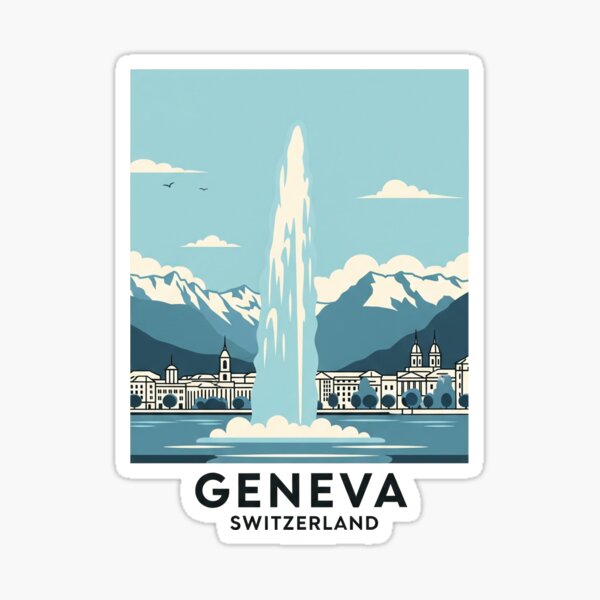 Item preview, Switzerland - Geneva (Country Collection) designed and sold by HeartbeatPrint.