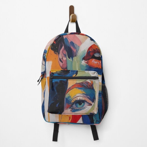 Item preview, Vivid Abstract Portrait of a Woman with Bold Colored Brush Strokes designed and sold by Rue Market.
