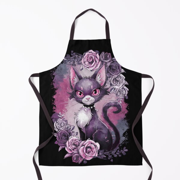 Item preview, The cat with roses painting pastel goth manga designed and sold by jbfart.