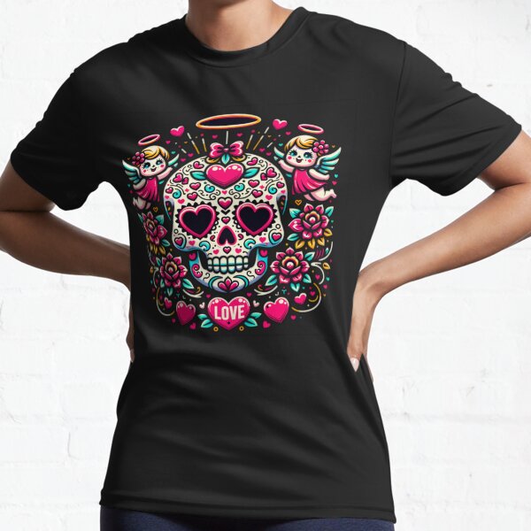 Item preview, Love Themed Sugar Skull designed and sold by Sugar Skull Shop.