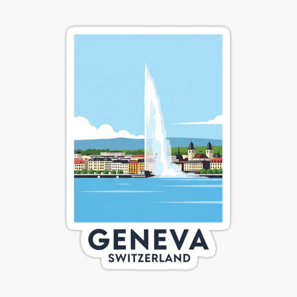 Item preview, Switzerland - Geneva (Country Collection) designed and sold by HeartbeatPrint.