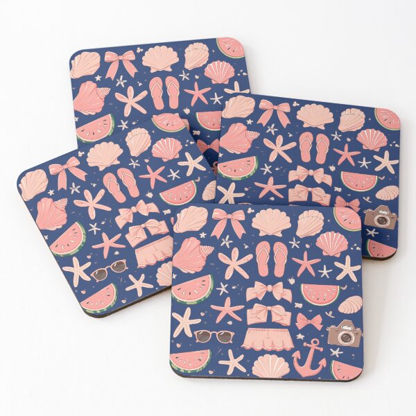 Item preview, Pastel Summer Vibes – Cute Beach Essentials Illustration designed and sold by emilykang.