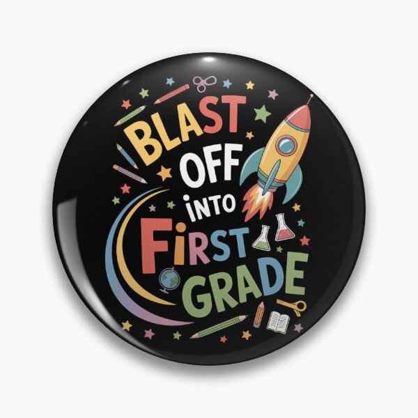 Item preview, Blast off into first grade, first day of school, enrollment designed and sold by brynatshop.