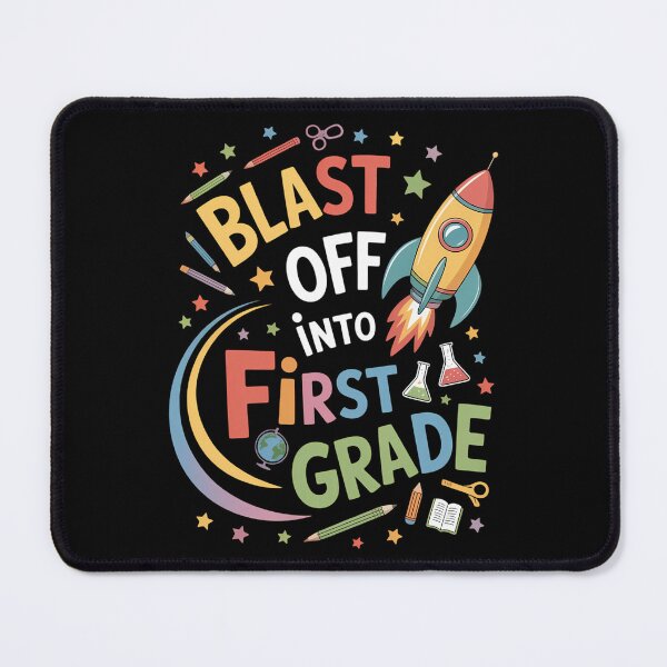 Item preview, Blast off into first grade, first day of school, enrollment designed and sold by brynatshop.