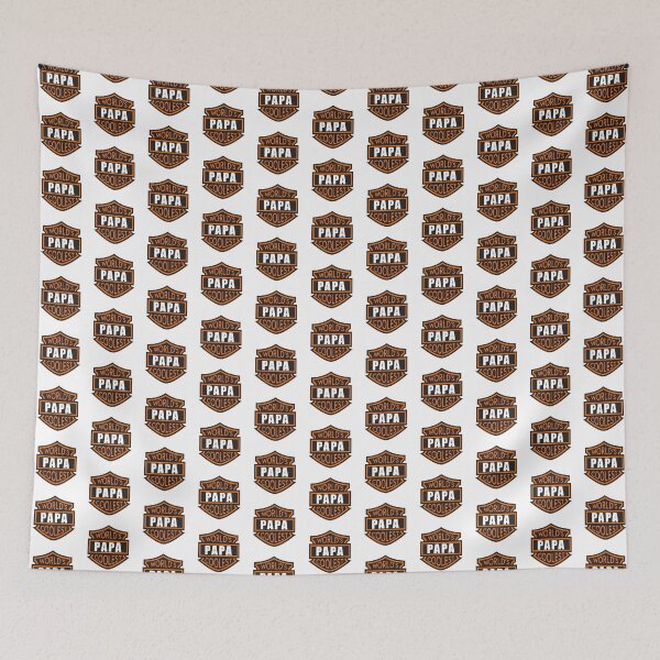 Item preview, World's Coolest Papa Motorcycle Shield designed and sold by the-craft-shop.