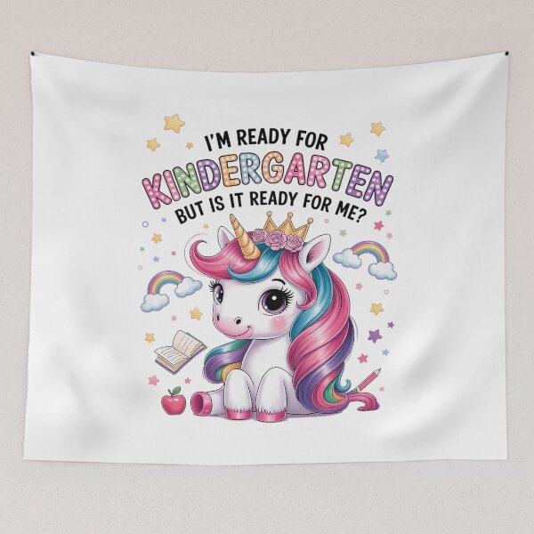 Item preview, Im Ready For Kindergarten Unicorn First Day Of School designed and sold by brynatshop.