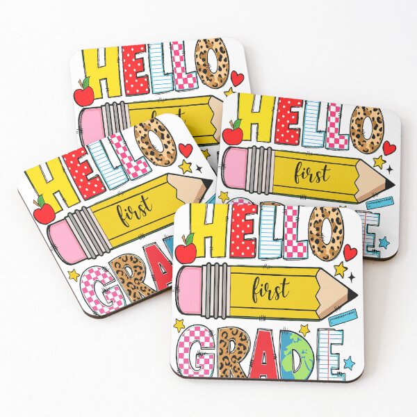 Item preview, Hello First Grade Back to School Cute Kids designed and sold by TynesDesign.