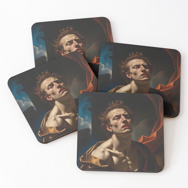 Item preview, Dramatic Portrait of a Contemplative Man in Renaissance-Style Lighting designed and sold by Rue Market.