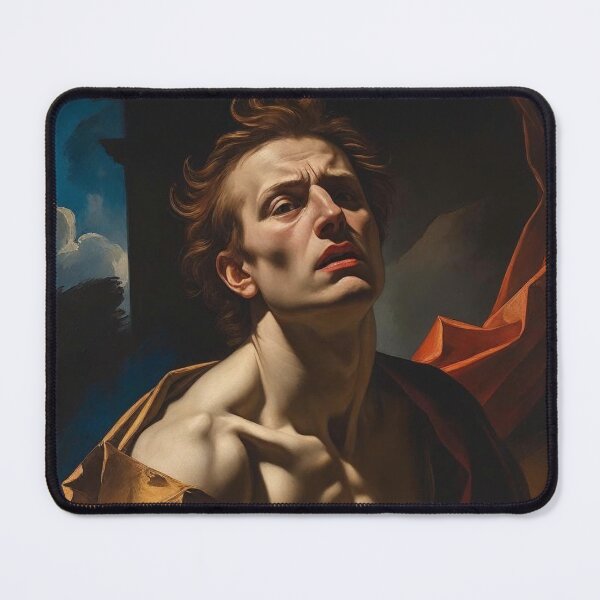 Item preview, Dramatic Portrait of a Contemplative Man in Renaissance-Style Lighting designed and sold by Rue Market.