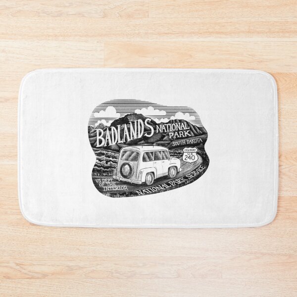 Item preview, Copy of Badlands National Park Label.  designed and sold by John Morris Illustration.