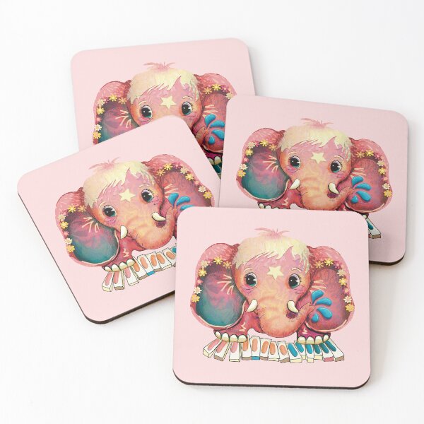 Item preview, Pink Piano Elephant designed and sold by Karin Taylor.