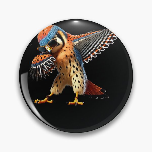 Item preview, Dabbing American Kestrel Bird Watcher Lover Birding designed and sold by Kimberley King Art  King Art.