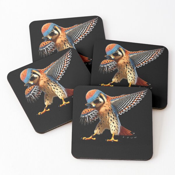 Item preview, Dabbing American Kestrel Bird Watcher Lover Birding designed and sold by Kimberley King Art  King Art.