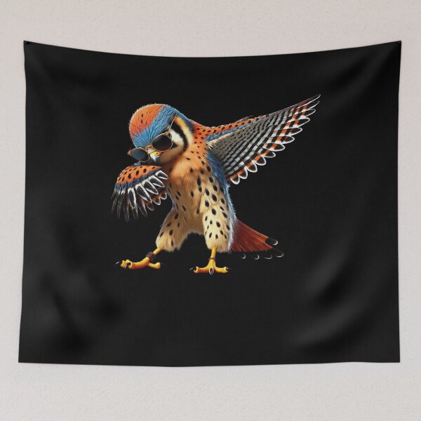 Item preview, Dabbing American Kestrel Bird Watcher Lover Birding designed and sold by Kimberley King Art  King Art.
