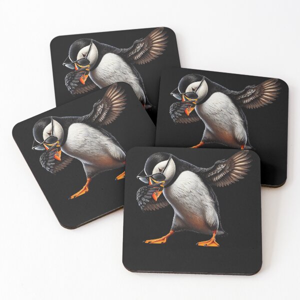 Item preview, Dabbing Atlantic Puffin Bird Watcher Lover Birding designed and sold by Kimberley King Art  King Art.