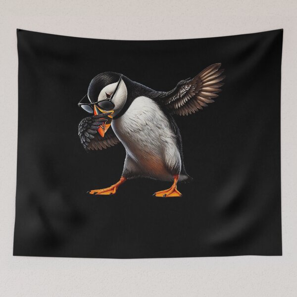 Item preview, Dabbing Atlantic Puffin Bird Watcher Lover Birding designed and sold by Kimberley King Art  King Art.