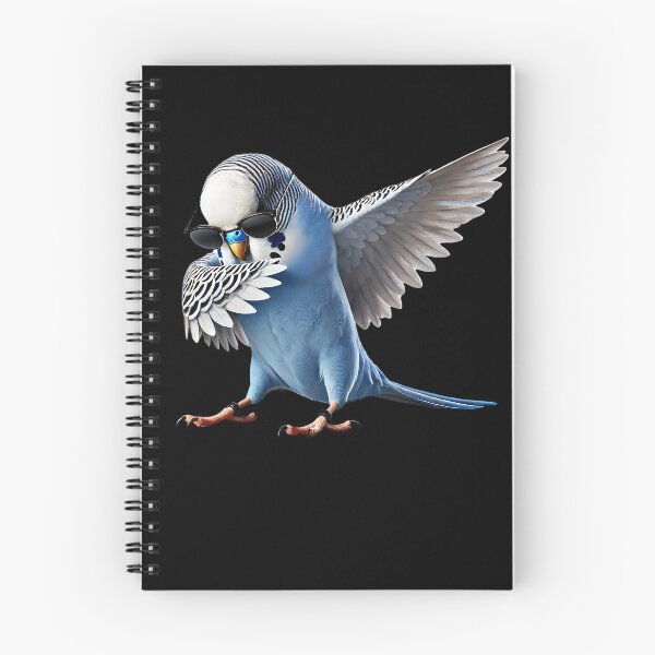 Item preview, Dabbing Blue Budgerigar Parrot Parakeet Lover Birding designed and sold by Kimberley King Art  King Art.