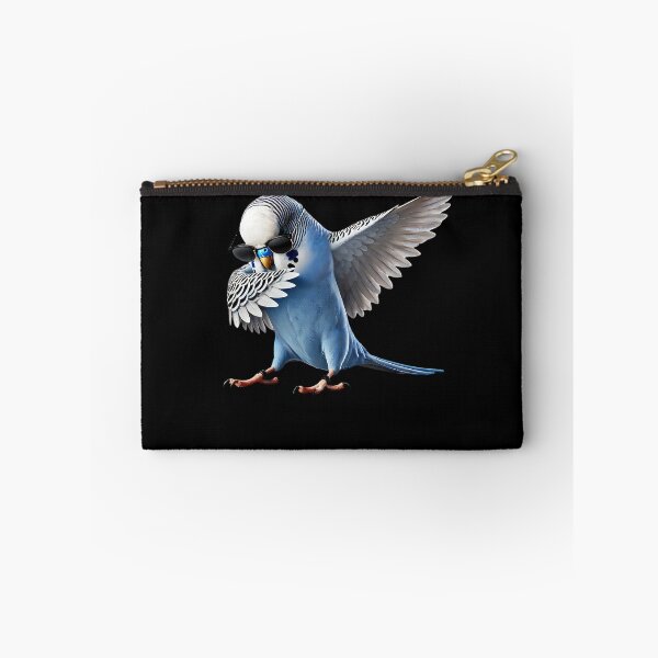 Item preview, Dabbing Blue Budgerigar Parrot Parakeet Lover Birding designed and sold by Kimberley King Art  King Art.