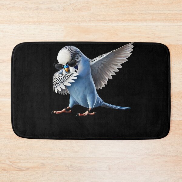 Item preview, Dabbing Blue Budgerigar Parrot Parakeet Lover Birding designed and sold by Kimberley King Art  King Art.