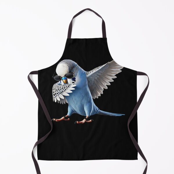 Item preview, Dabbing Blue Budgerigar Parrot Parakeet Lover Birding designed and sold by Kimberley King Art King Art.