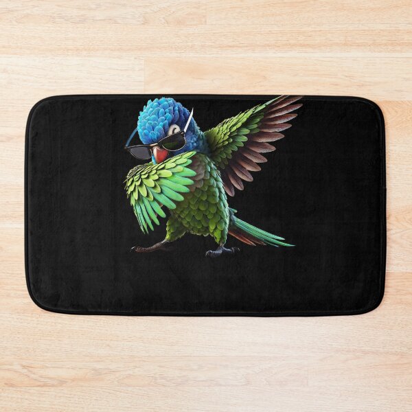 Item preview, Dabbing Blue Crowned Conure Parrot Lover Birding designed and sold by Kimberley King Art  King Art.