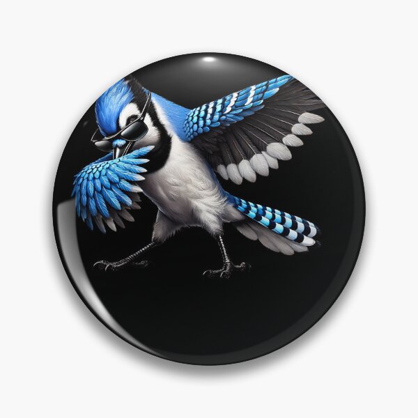 Item preview, Dabbing Blue Jay Cyanocitta Cristata Bird Watcher Lover Birding designed and sold by Kimberley King Art  King Art.