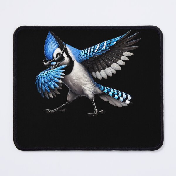 Item preview, Dabbing Blue Jay Cyanocitta Cristata Bird Watcher Lover Birding designed and sold by Kimberley King Art King Art.