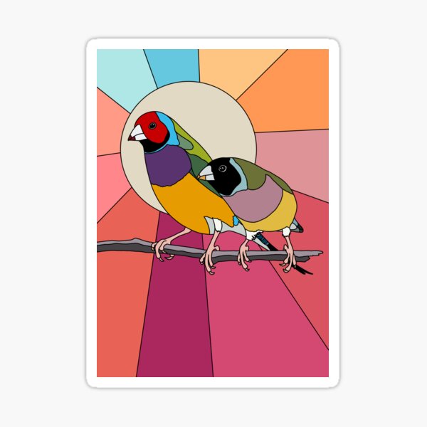 Item preview, Gouldian Finch by Smolder Creative designed and sold by Sofie Molder-Martin.