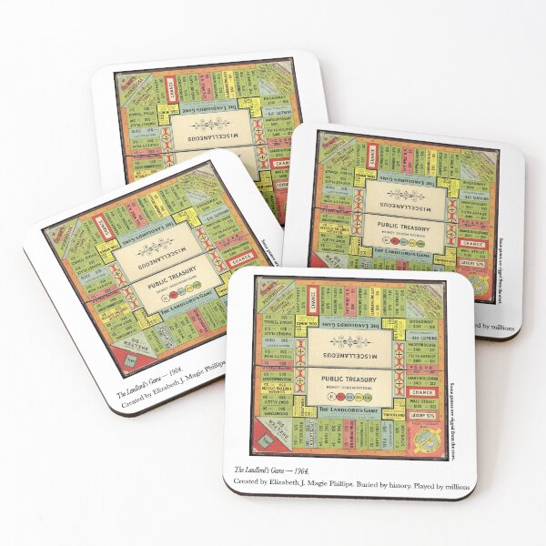 Item preview, Minimalist The Landlord’s Game History Design– Feminist & Anti-Corporate Statement | Social Justice Inspired designed and sold by Tone & Thread.