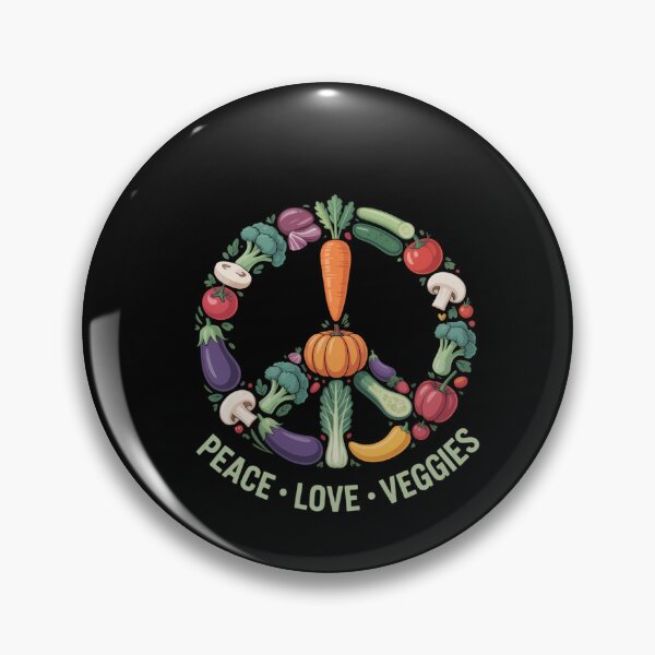 Item preview, Vegetables Whole Food Plant Peace Sign Peace Love Veggies designed and sold by DeadlockCrew.