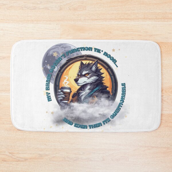 Item preview, Brain Doesn't Function (Male Wolf) designed and sold by Shortyshadow4.