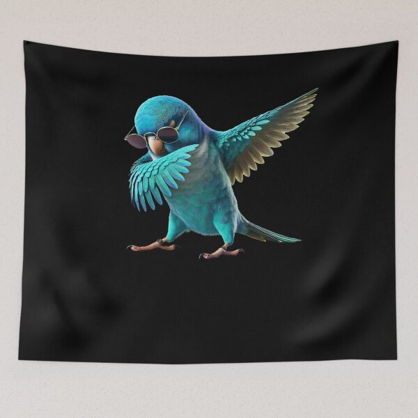 Item preview, Dabbing Blue Parrotlet Parrot Lover Birding designed and sold by Kimberley King Art  King Art.
