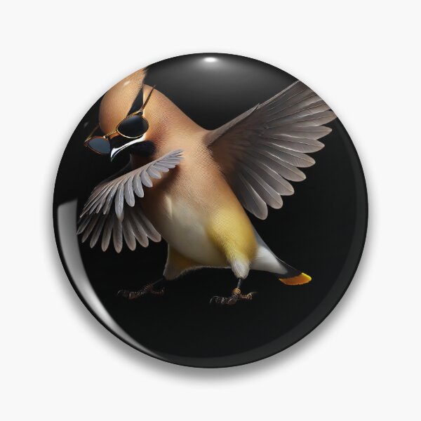 Item preview, Dabbing Cedar Waxwing Bird Watcher Lover Birding designed and sold by Kimberley King Art  King Art.