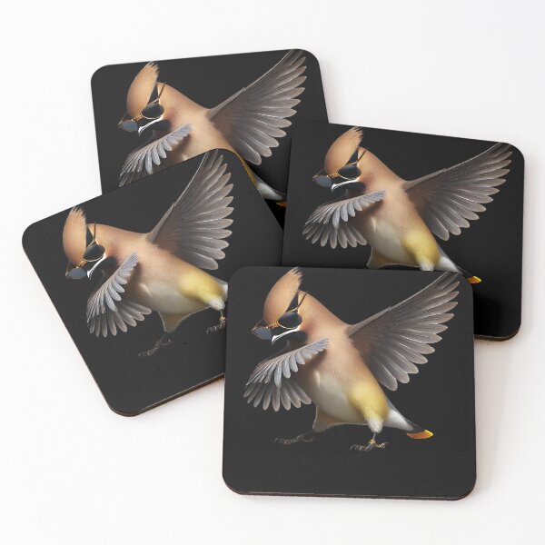 Item preview, Dabbing Cedar Waxwing Bird Watcher Lover Birding designed and sold by Kimberley King Art  King Art.