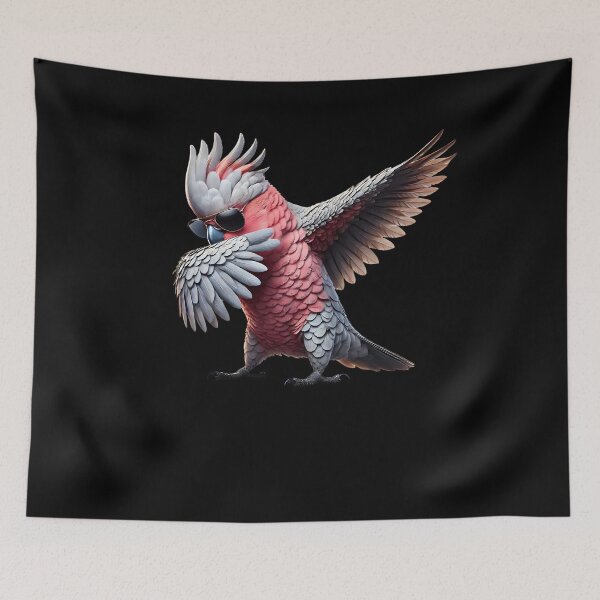 Item preview, Dabbing Cockatoo Galah Parrot Lover Birding designed and sold by Kimberley King Art  King Art.