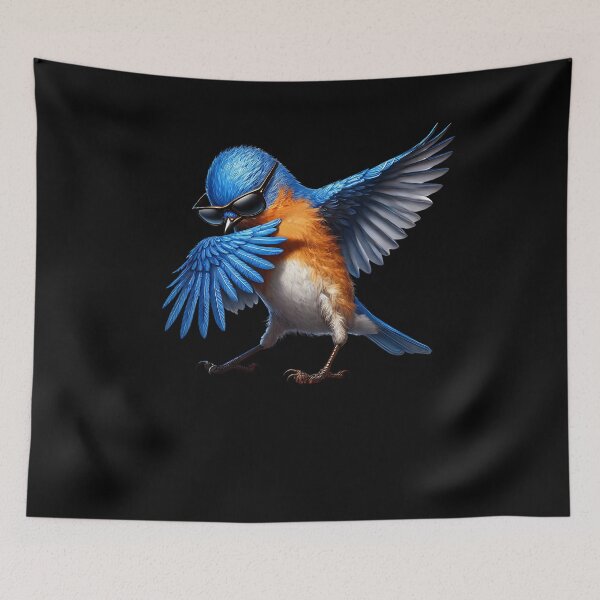 Item preview, Dabbing Eastern Bluebird Bird Watcher Lover Birding designed and sold by Kimberley King Art  King Art.